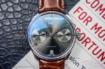 DM Factory Swiss IWC Portugieser 7 Days Automatic Brown Leather Strap Ardoise Dial 42 MM Watch